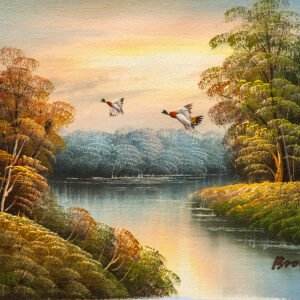 073 ΕΛΑΙΟΓΡΑΦΙΑ ΣΕ ΚΑΜΒΑ 27X21,5cm