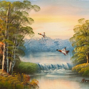 074 ΕΛΑΙΟΓΡΑΦΙΑ ΣΕ ΚΑΜΒΑ 27X21,5cm