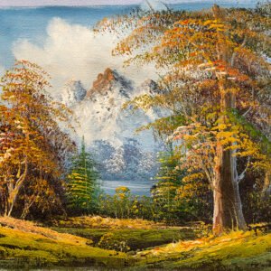 077 ΕΛΑΙΟΓΡΑΦΙΑ ΣΕ ΚΑΜΒΑ 26X22cm