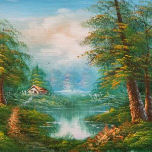 090 ΕΛΑΙΟΓΡΑΦΙΑ ΣΕ ΚΑΜΒΑ 26x21,5cm