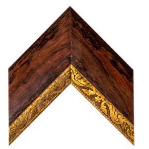 031-korniza-synthetic-picture-frame-brown-gold-carving-7505