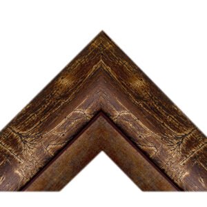 061-xilini-korniza-wooden-picture-frame-brown-gold-stripes-137.4
