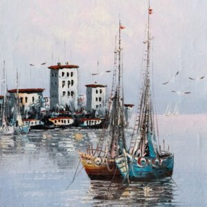 410 ΘΑΛΑΣΣΟΓΡΑΦΙΑ ΣΕ ΚΑΜΒΑ 32Χ42CM