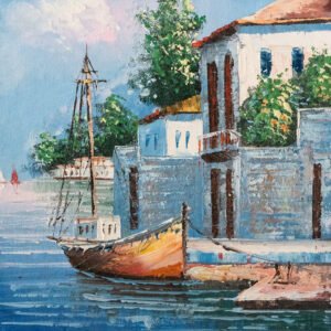 411 ΘΑΛΑΣΣΟΓΡΑΦΙΑ ΣΕ ΚΑΜΒΑ 32Χ42CM
