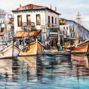 464 ΕΛΑΙΟΓΡΑΦΙΑ ΣΕ ΚΑΜΒΑ 70Χ100CM